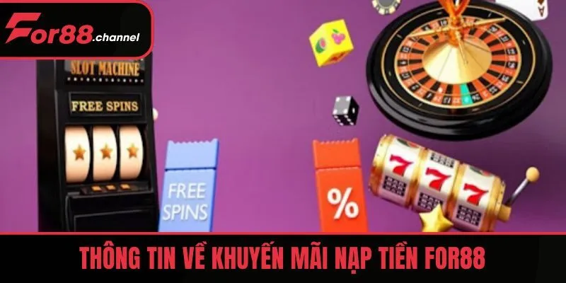 Thông tin về khuyến mãi nạp tiền FOR88